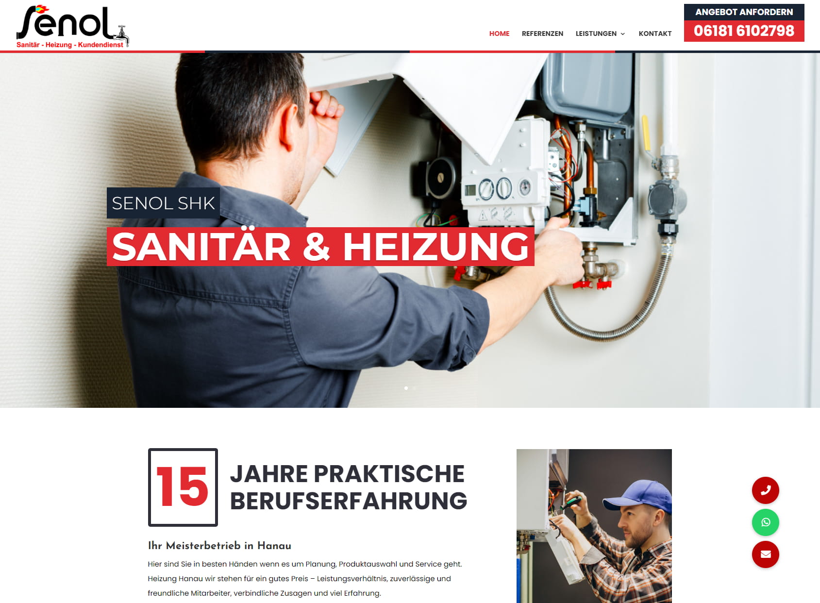 Senol - SHK Heizung - Sanitär - Kundendienst - Hanau