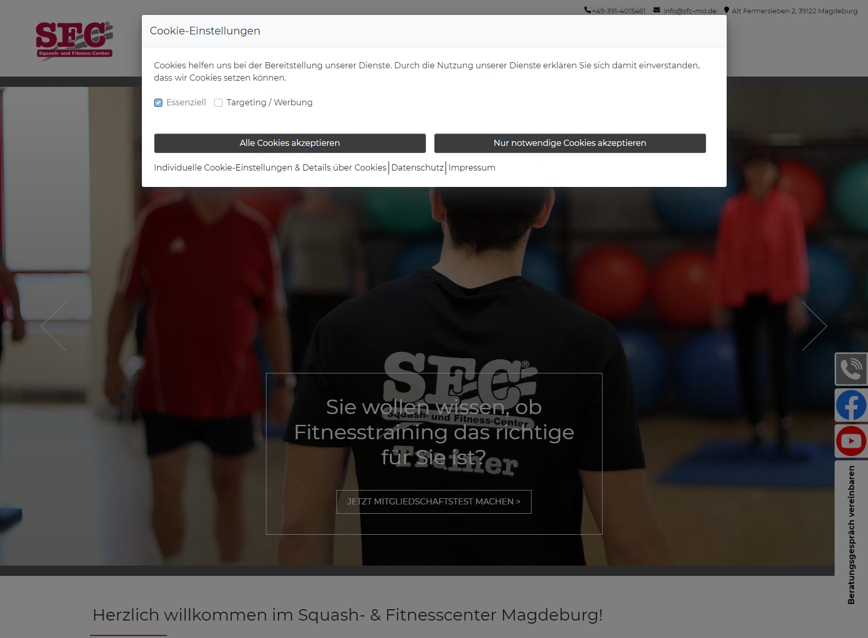 SFC - Squash und Fitness Center Magdeburg - Ulrich Stern und Co. GbR