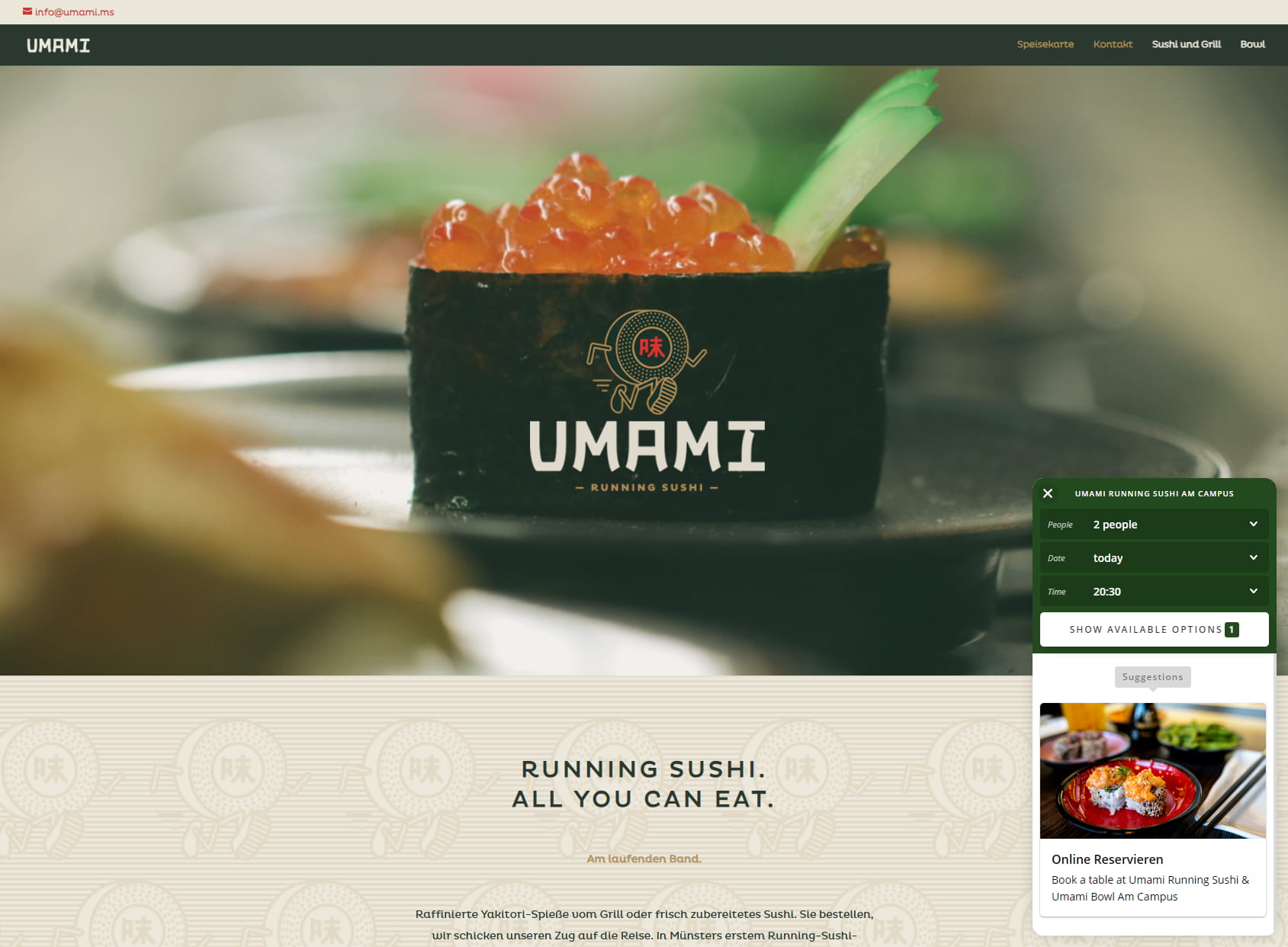 Umami Running Sushi & Umami Bowl Am Campus