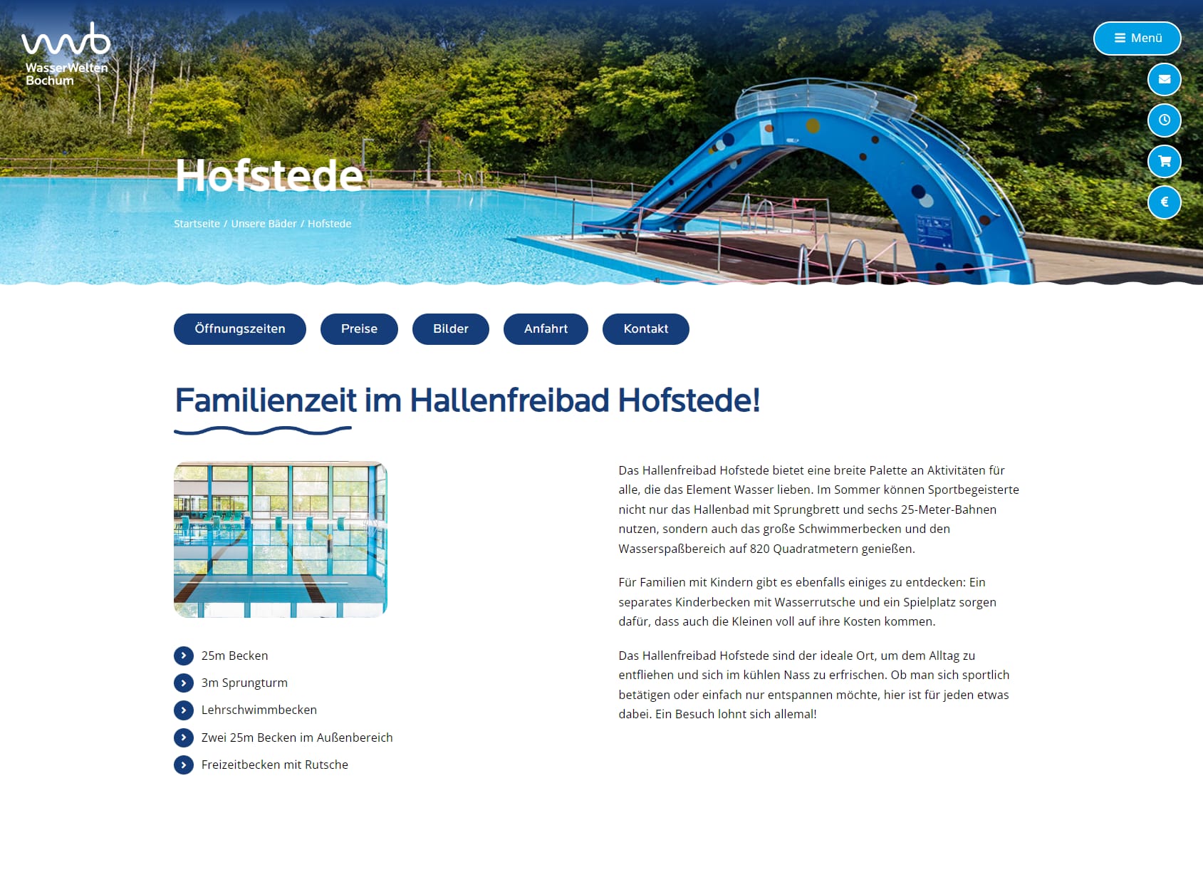 WasserWelten Bochum - Hallenfreibad Hofstede