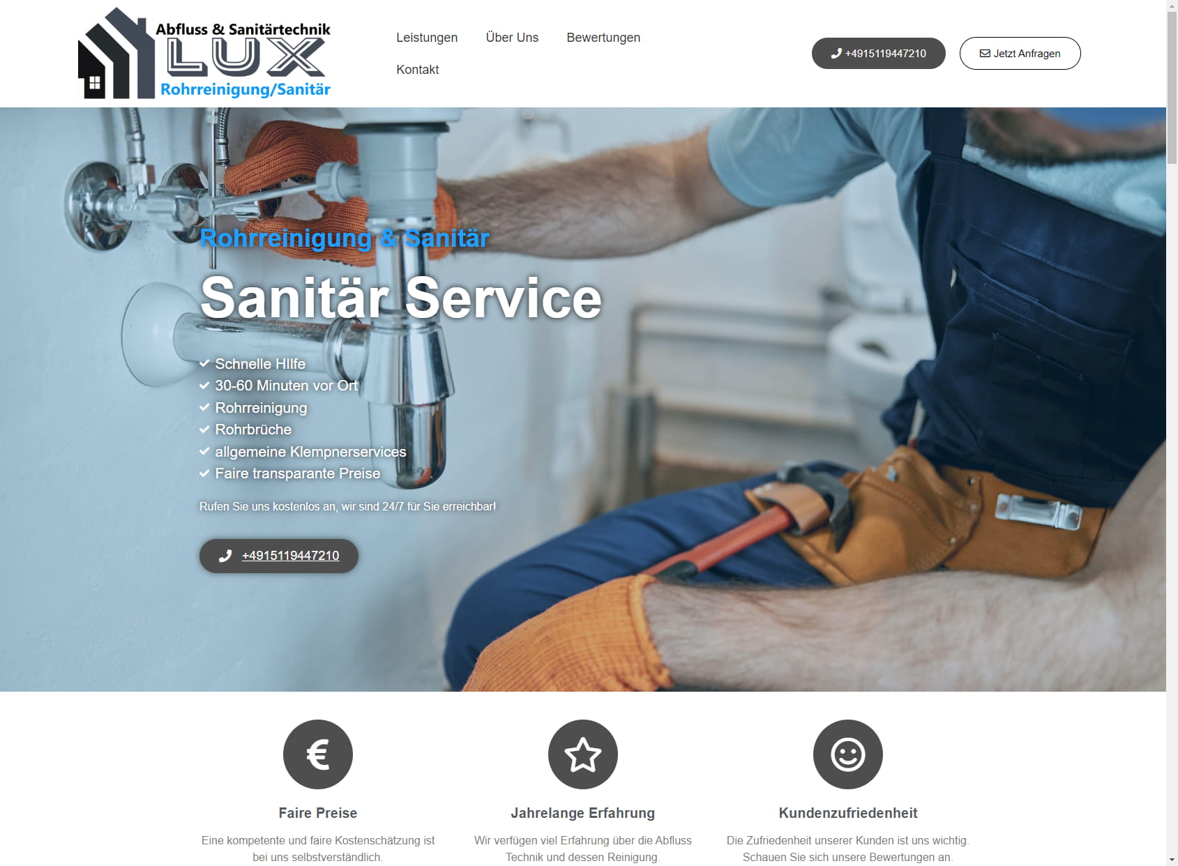 Abfluss & Sanitärtechnik Lux (Rohrreinigung & Sanitärservice)