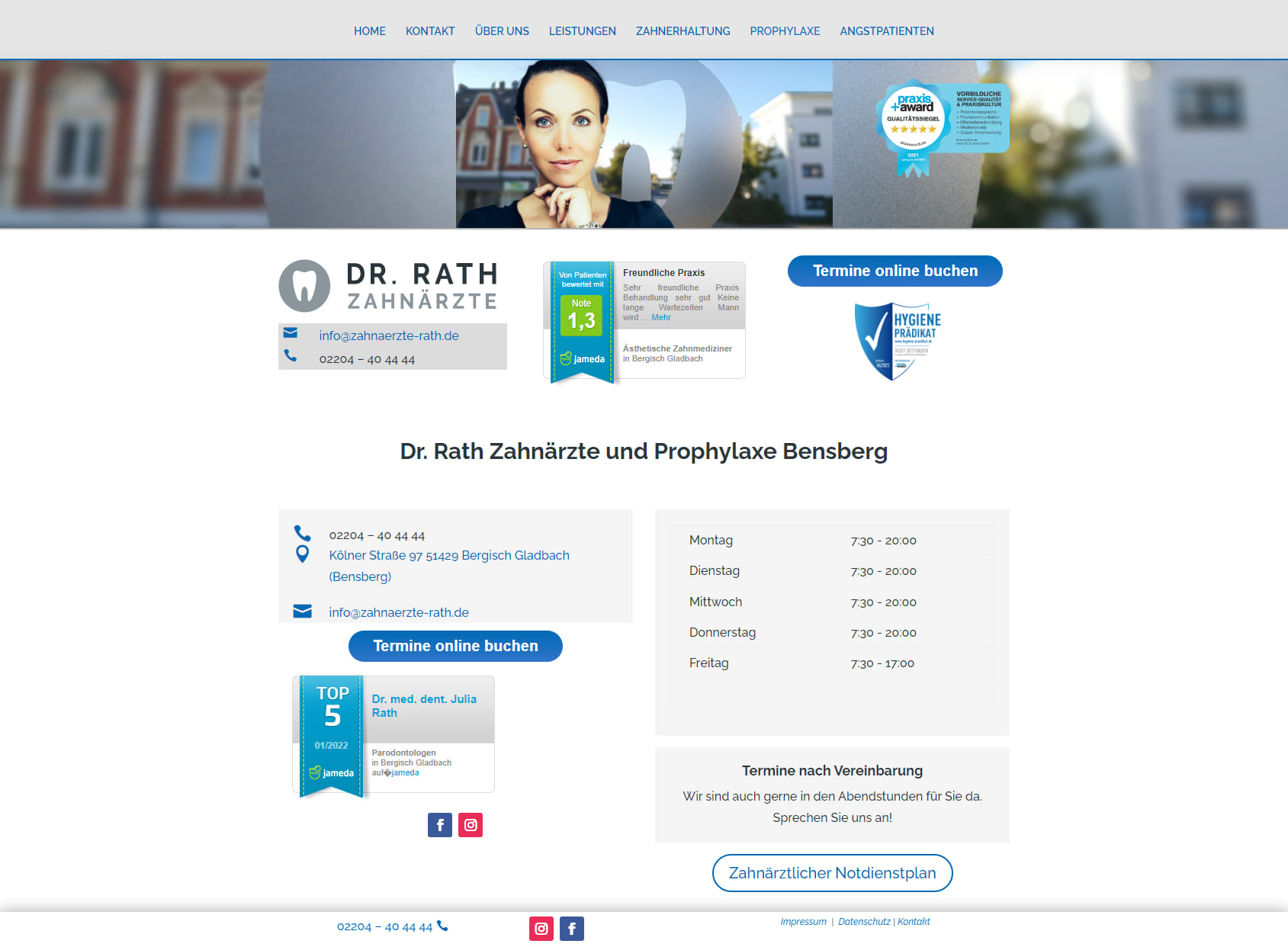 Zahnarzt Dr. Rath Bensberg / Bergisch Gladbach