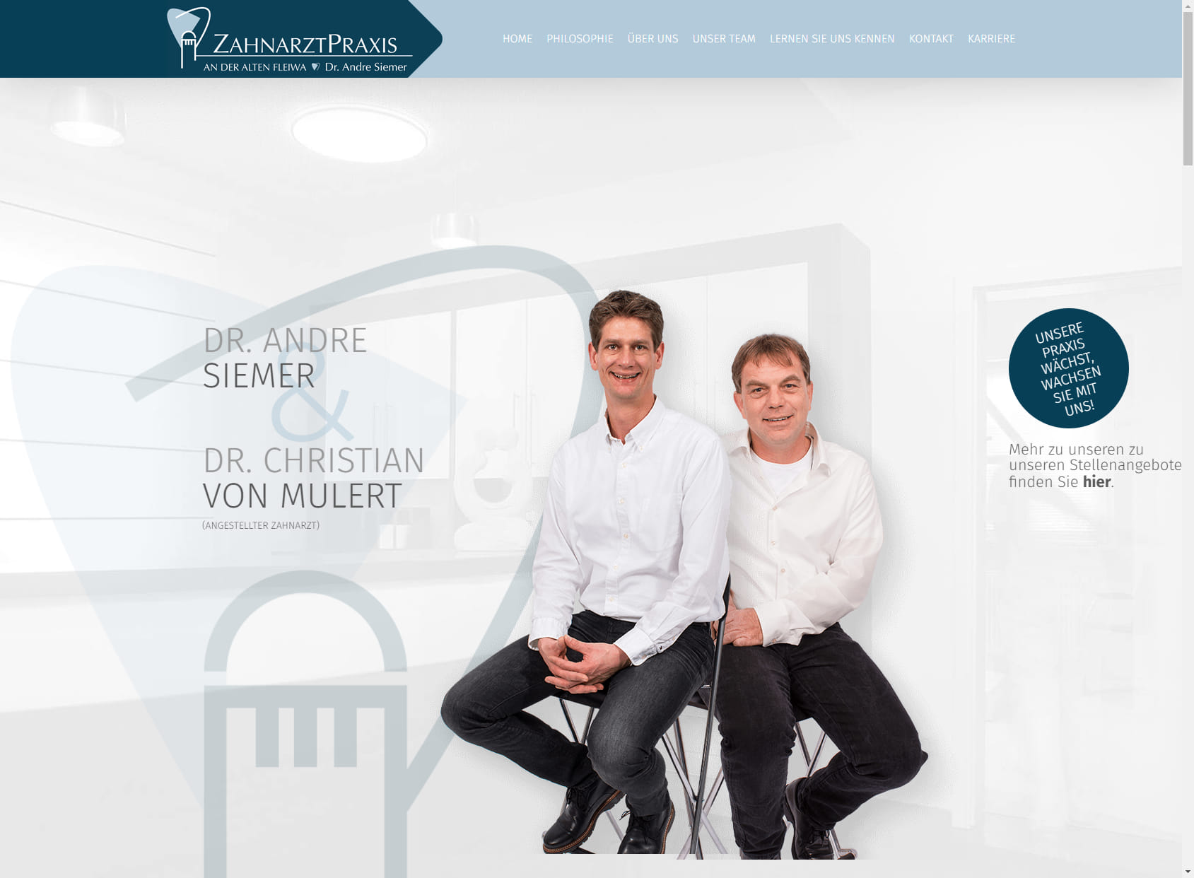 Zahnarztpraxis AN DER ALTEN FLEIWA - Dr. Andre Siemer & Dr. Christian von Mulert