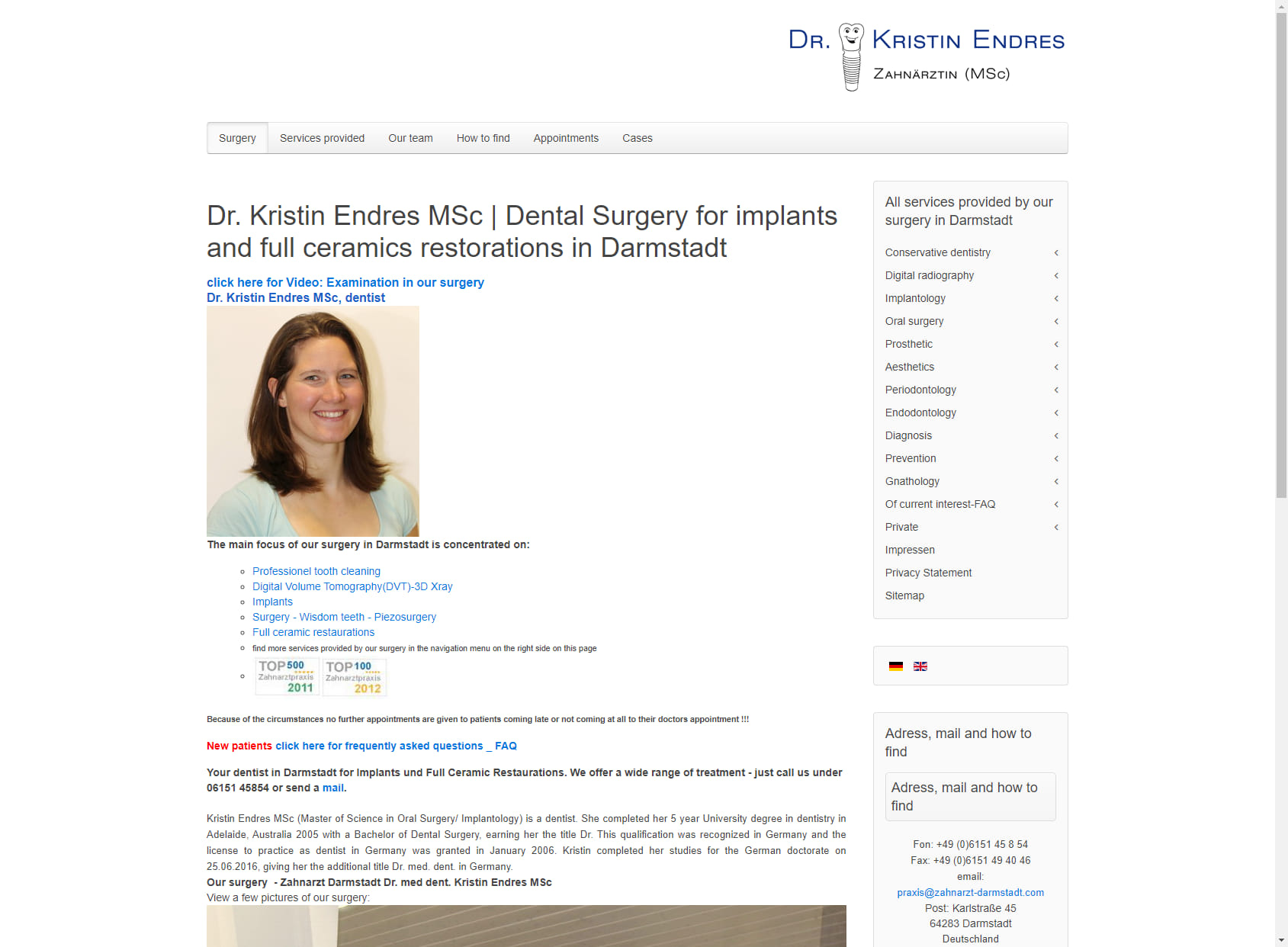 Dr. Kristin Endres - Dentist Darmstadt