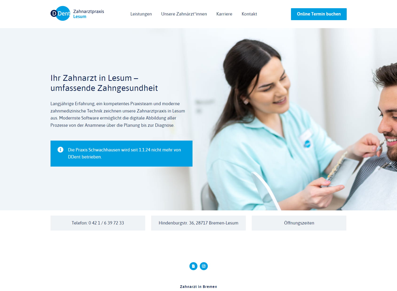 Zahnarztpraxis Bremen-Lesum | DDent Praxisverbund