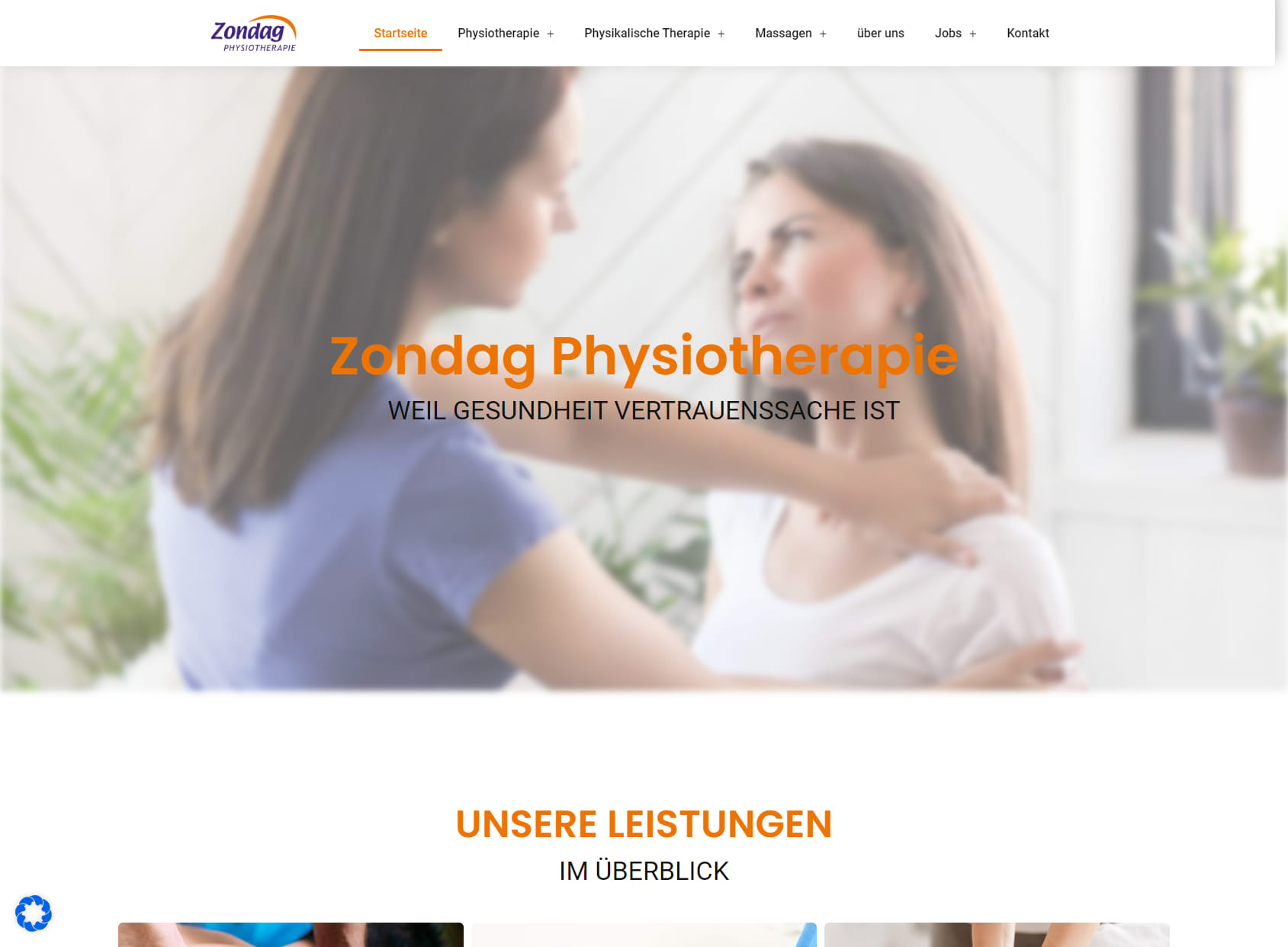 Zondag physiotherapy at the park