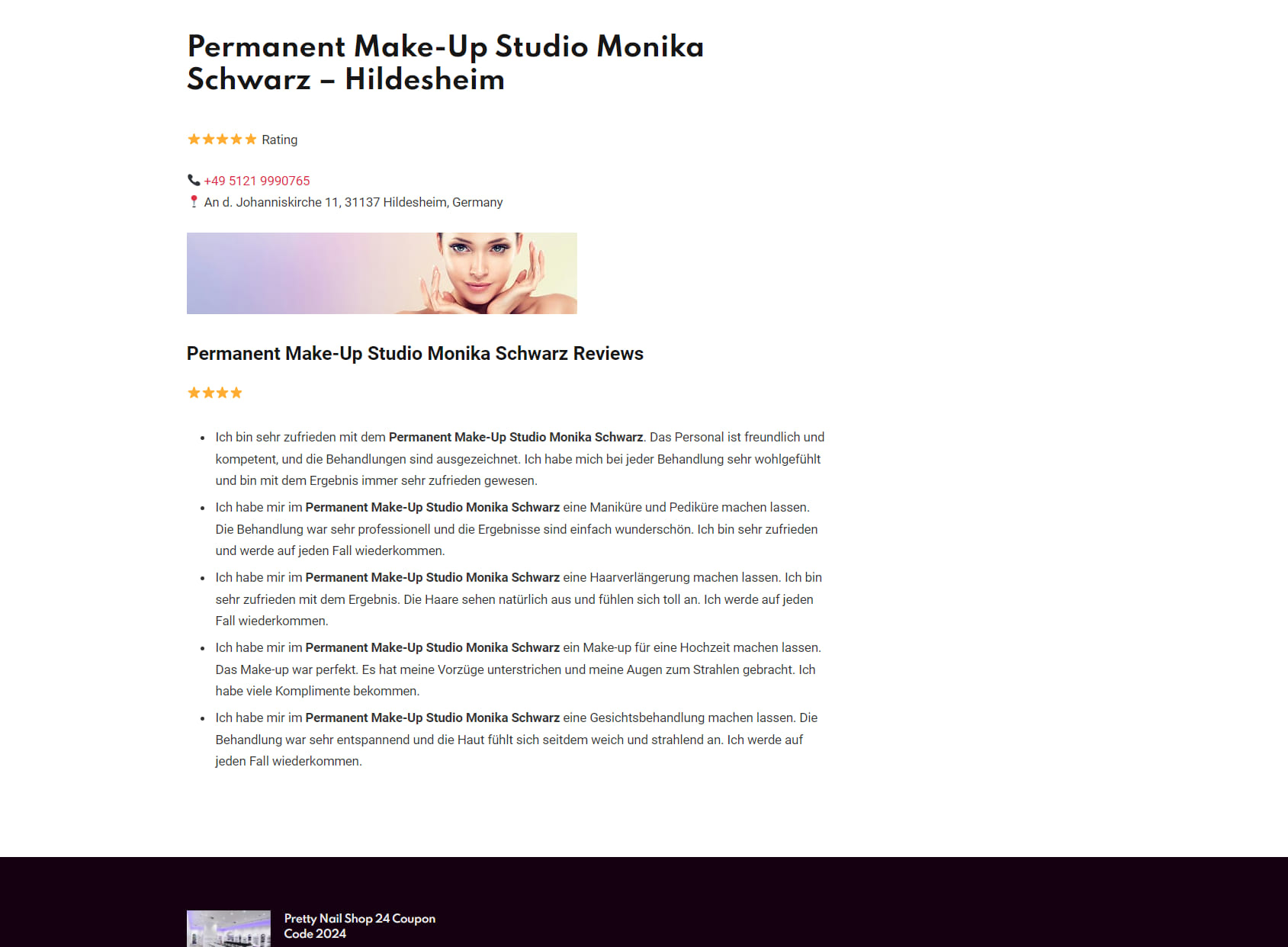Permanent Make-Up Studio Monika Schwarz - Hildesheim
