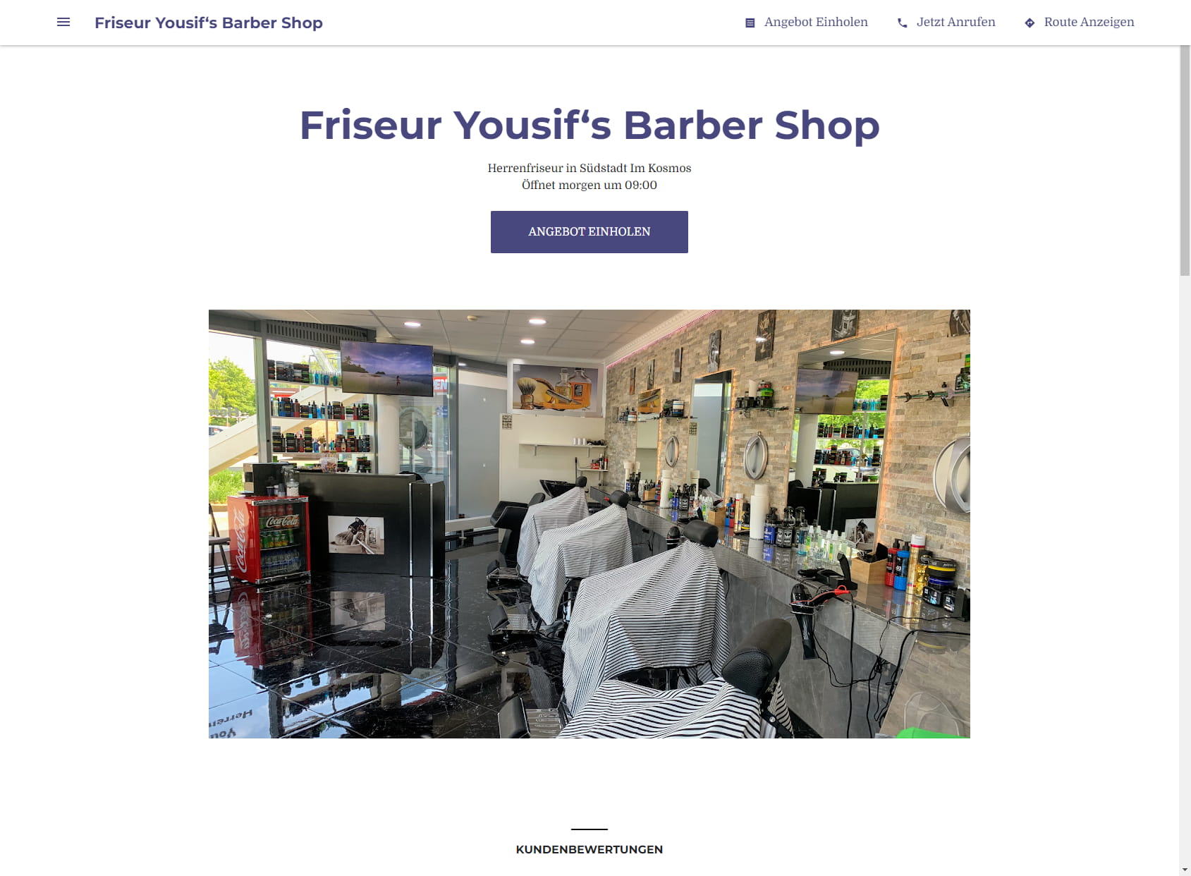 Friseur Yousif‘s Barber Shop