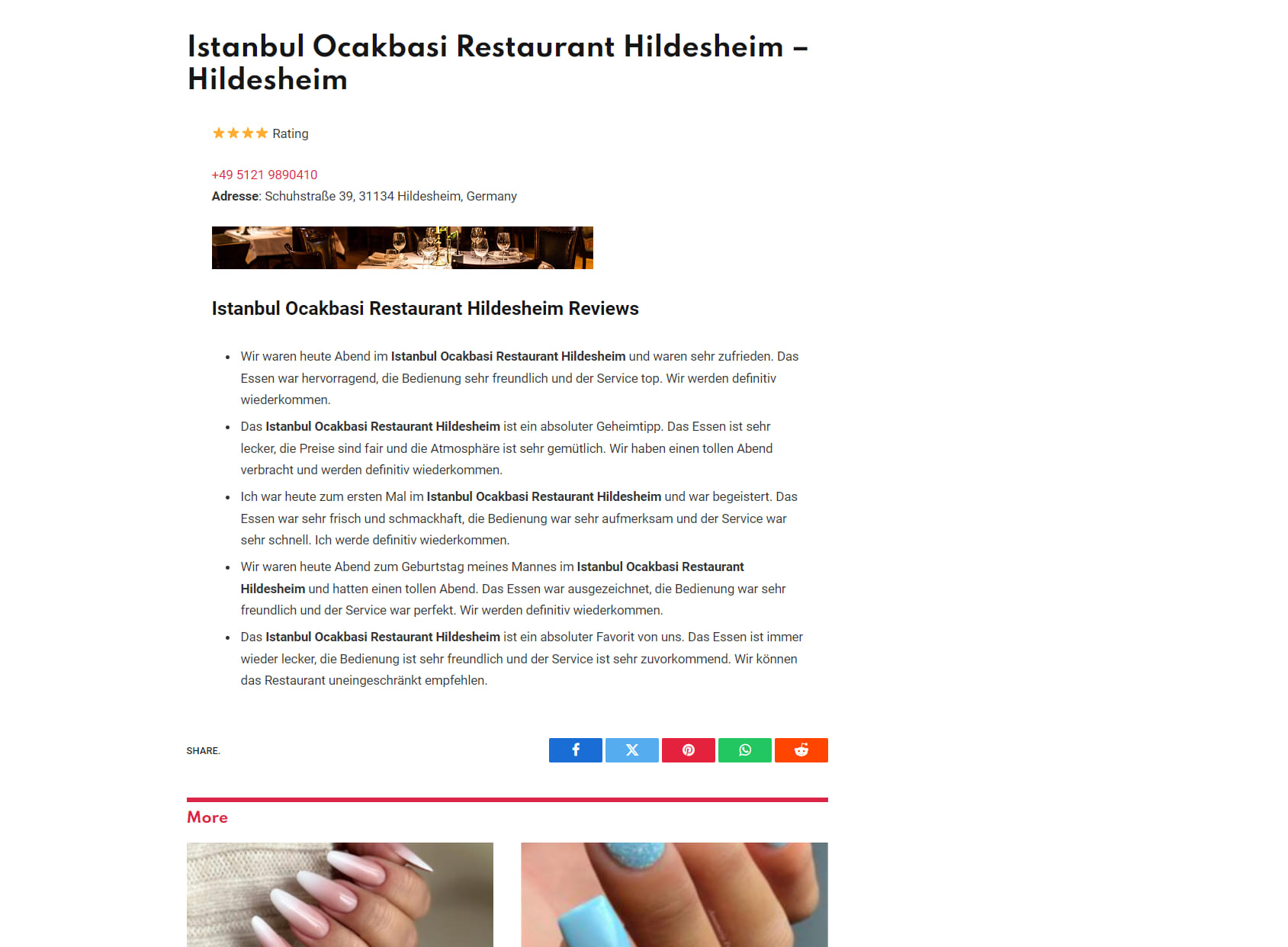 Istanbul Ocakbasi Restaurant Hildesheim