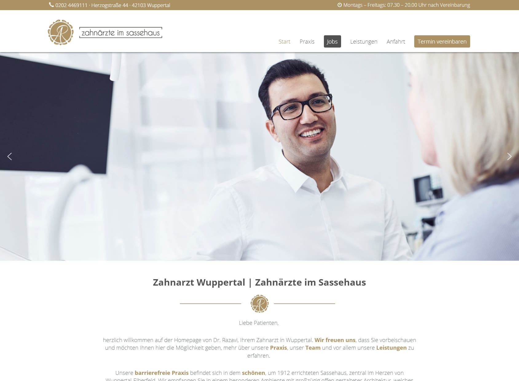 Zahnärzte im Sassehaus - Dr. Razavi & Kollegen - Zahnarzt Wuppertal Elberfeld
