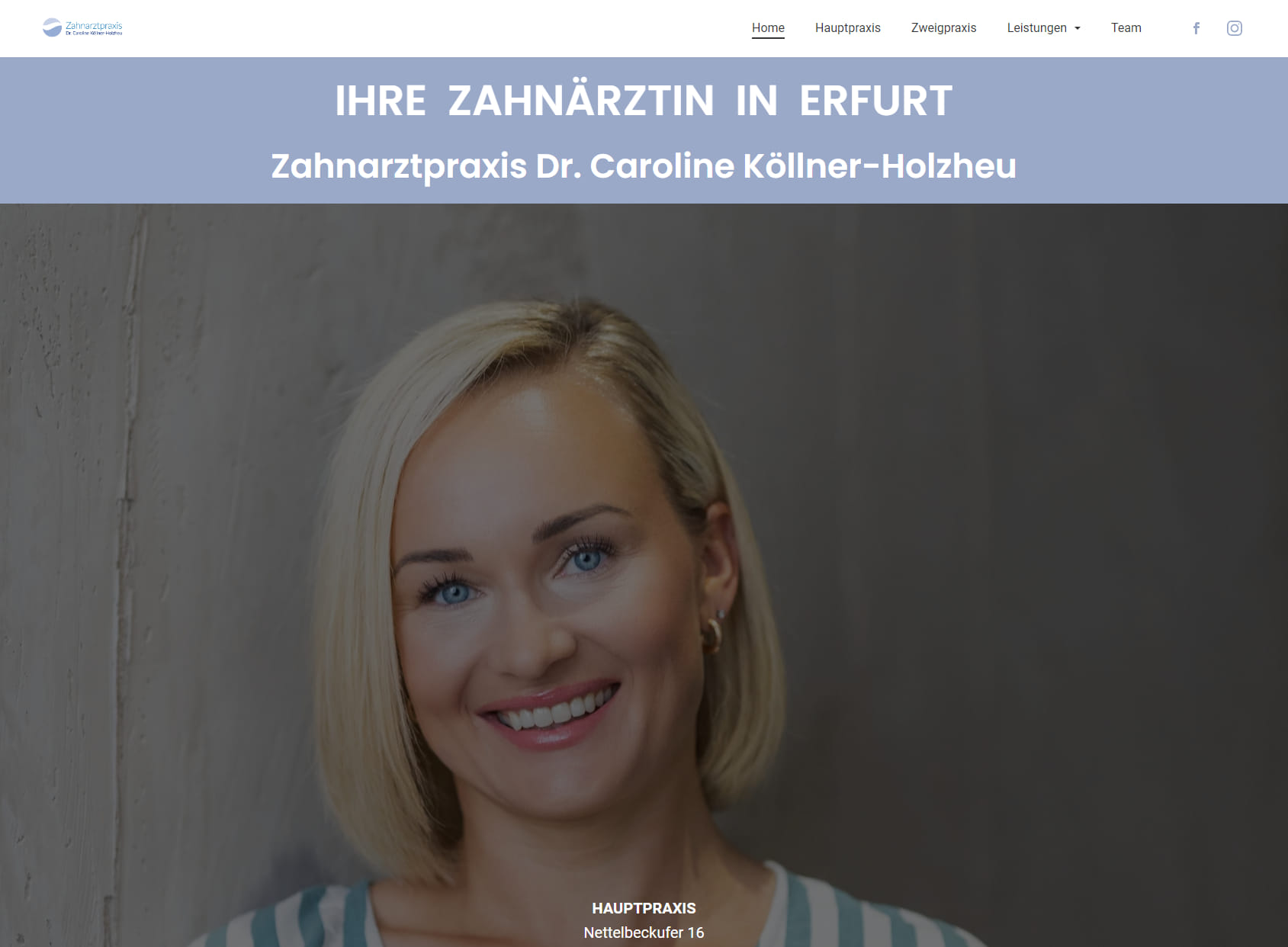 Zahnarzt Erfurt / Zahnarztpraxis Dr. Caroline Köllner-Holzheu