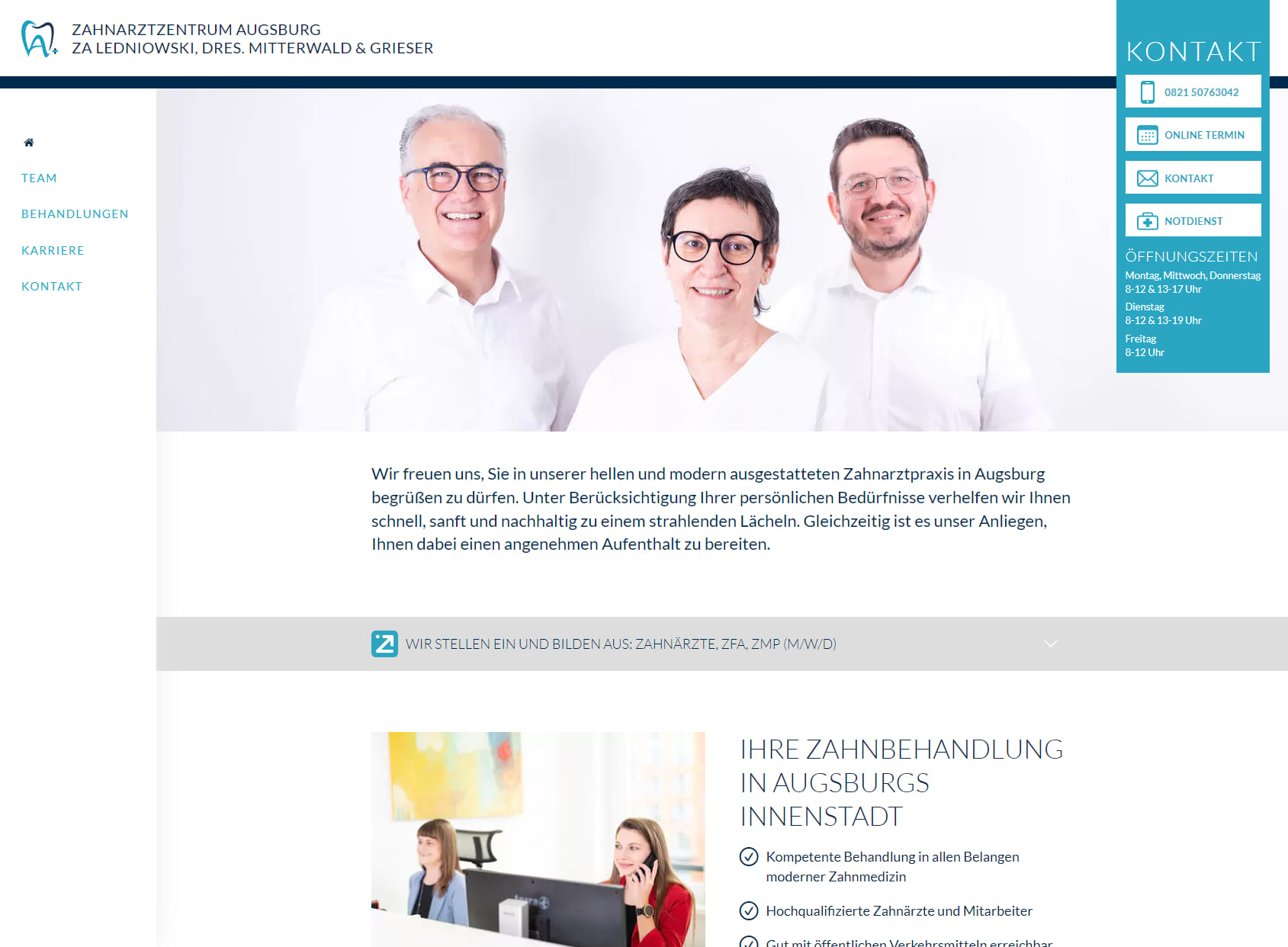 ZA Ledniowski, Dres. Mitterwald & Grieser | Ihr Zahnarzt Augsburg | Kompetenz-Zentrum für Zahnmedizin